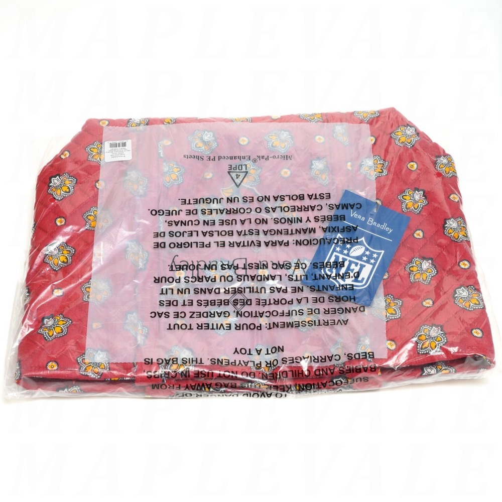 Arizona Cardinals Small Tote Bag Vera Bradley Purse Red Women's NFL Football - Picture 3 of 5